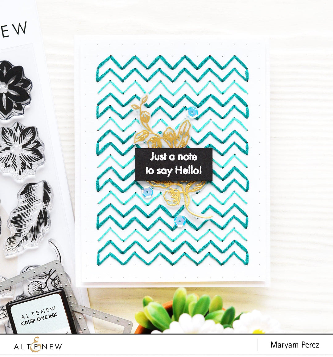 Altenew Stamp & Die Bundle Rose Blossom Stamp & Die Bundle