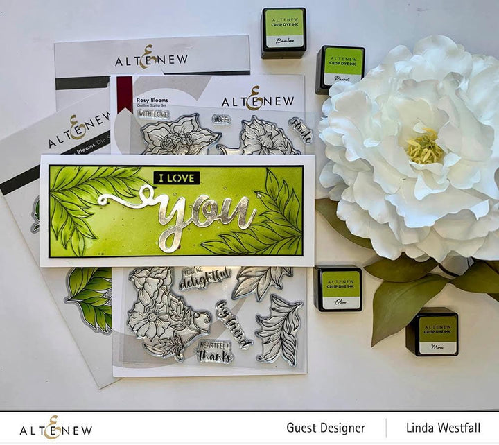 Altenew Stamp & Die Bundle Rosy Blooms Stamp & Die Bundle