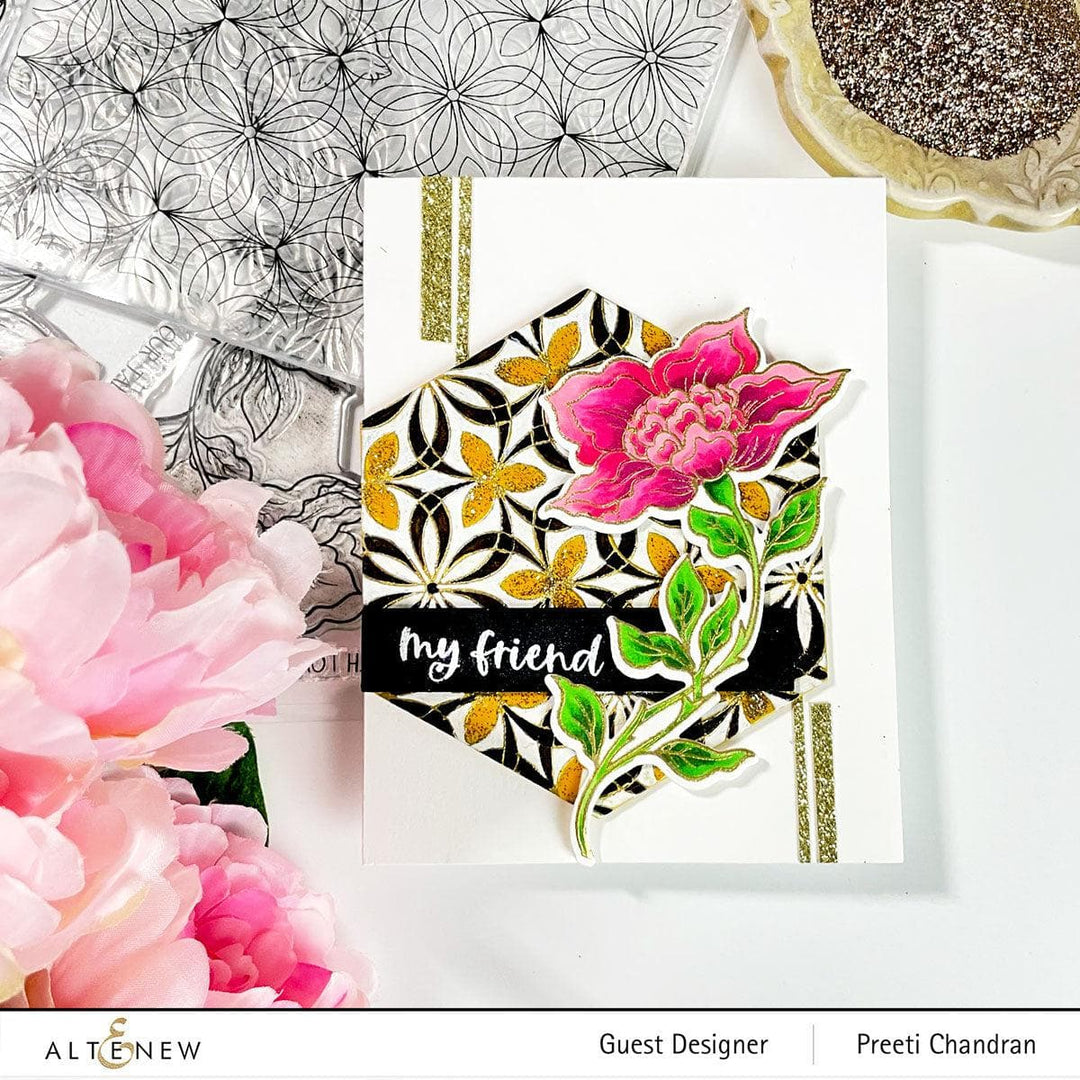 Altenew Stamp & Die Bundle Rosy Blooms Stamp & Die Bundle