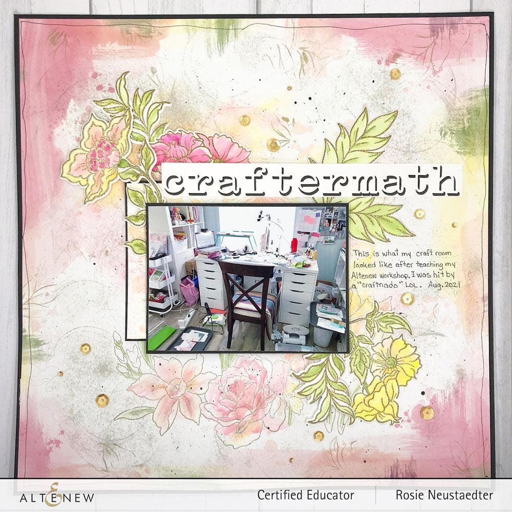 Altenew Stamp & Die Bundle Rosy Blooms Stamp & Die Bundle