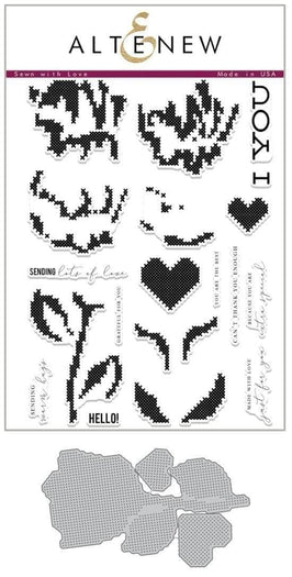Altenew Stamp & Die Bundle Sewn with Love Stamp & Die Bundle