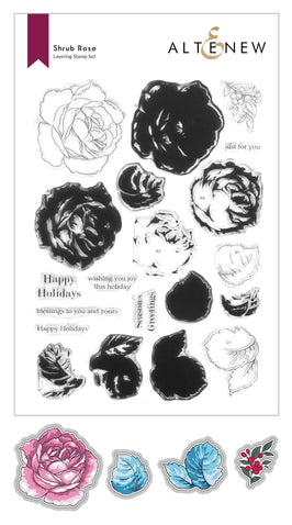 Altenew Stamp & Die Bundle Shrub Rose Complete Bundle