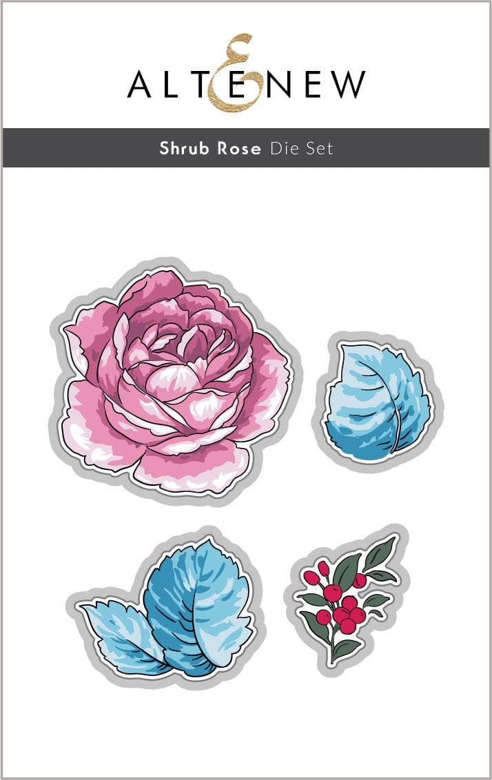 Altenew Stamp & Die Bundle Shrub Rose Complete Bundle