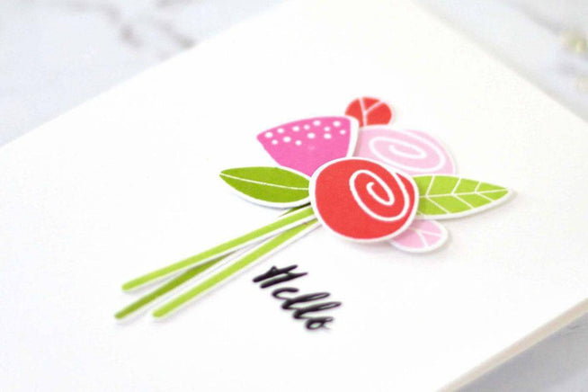 Altenew Stamp & Die Bundle Simple Flowers Add-On Stamp & Die Bundle
