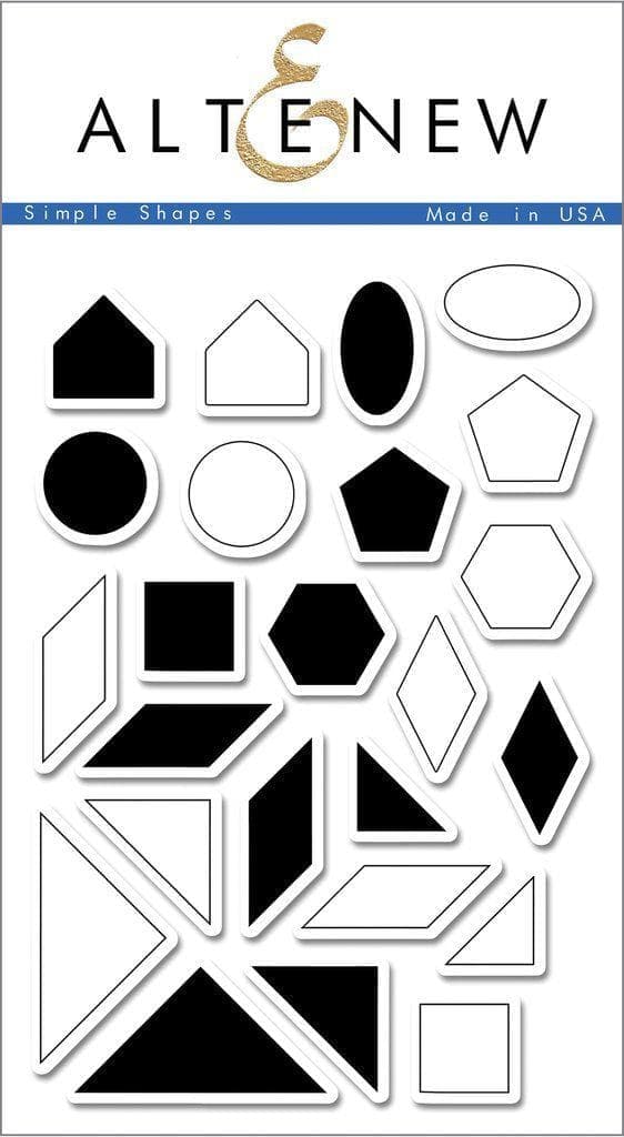 Altenew Stamp & Die Bundle Simple Shapes Stamp & Die Bundle