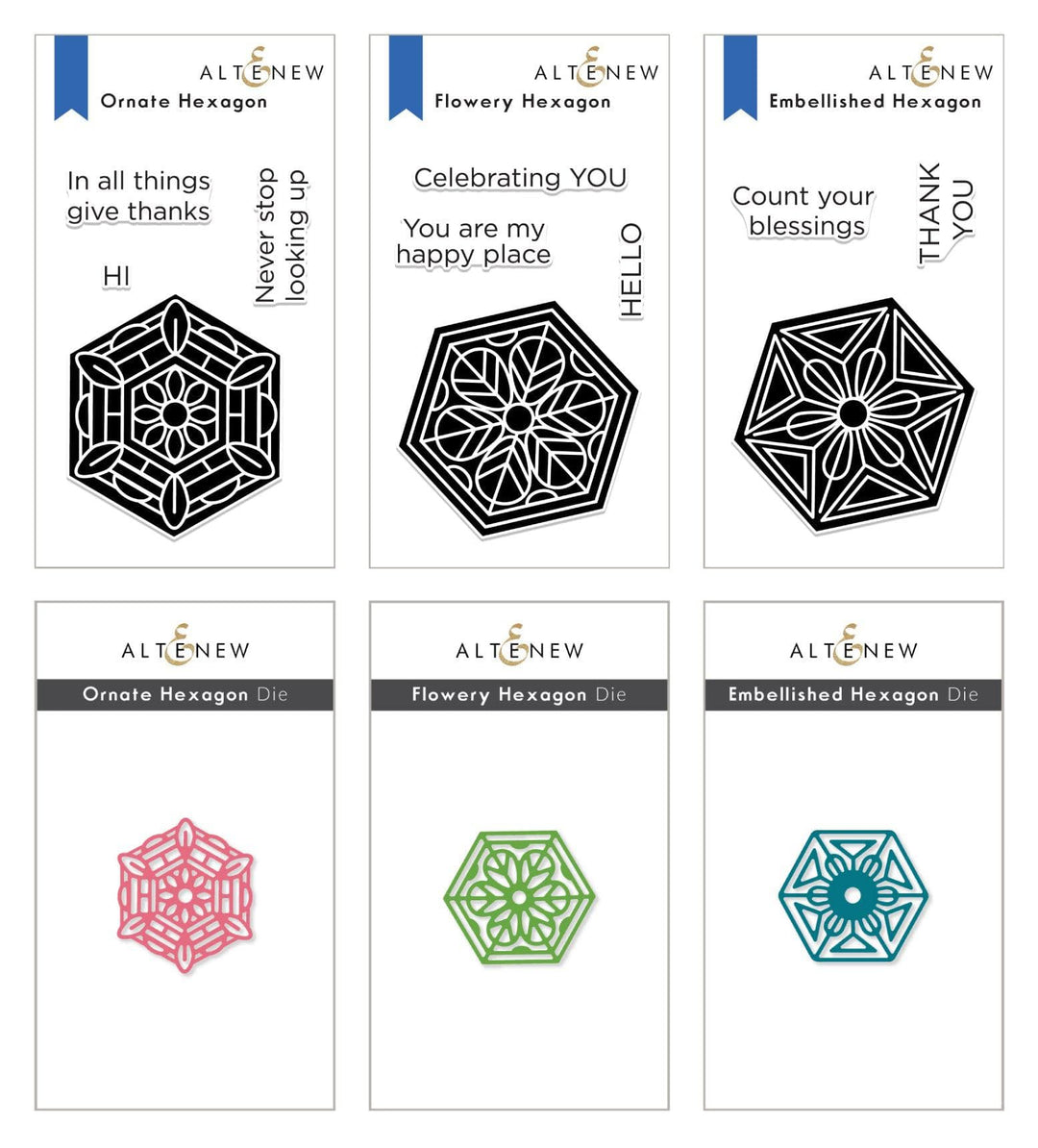 Altenew Stamp & Die Bundle Simply Scientific Mini Stamp & Die Bundle