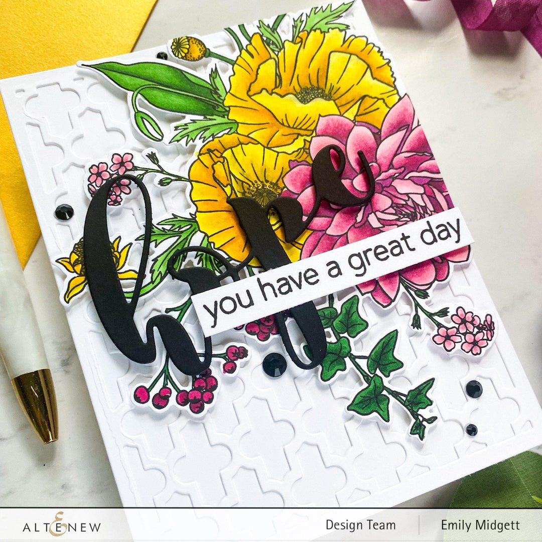Altenew Stamp & Die Bundle Simply Spring Stamp & Die Bundle
