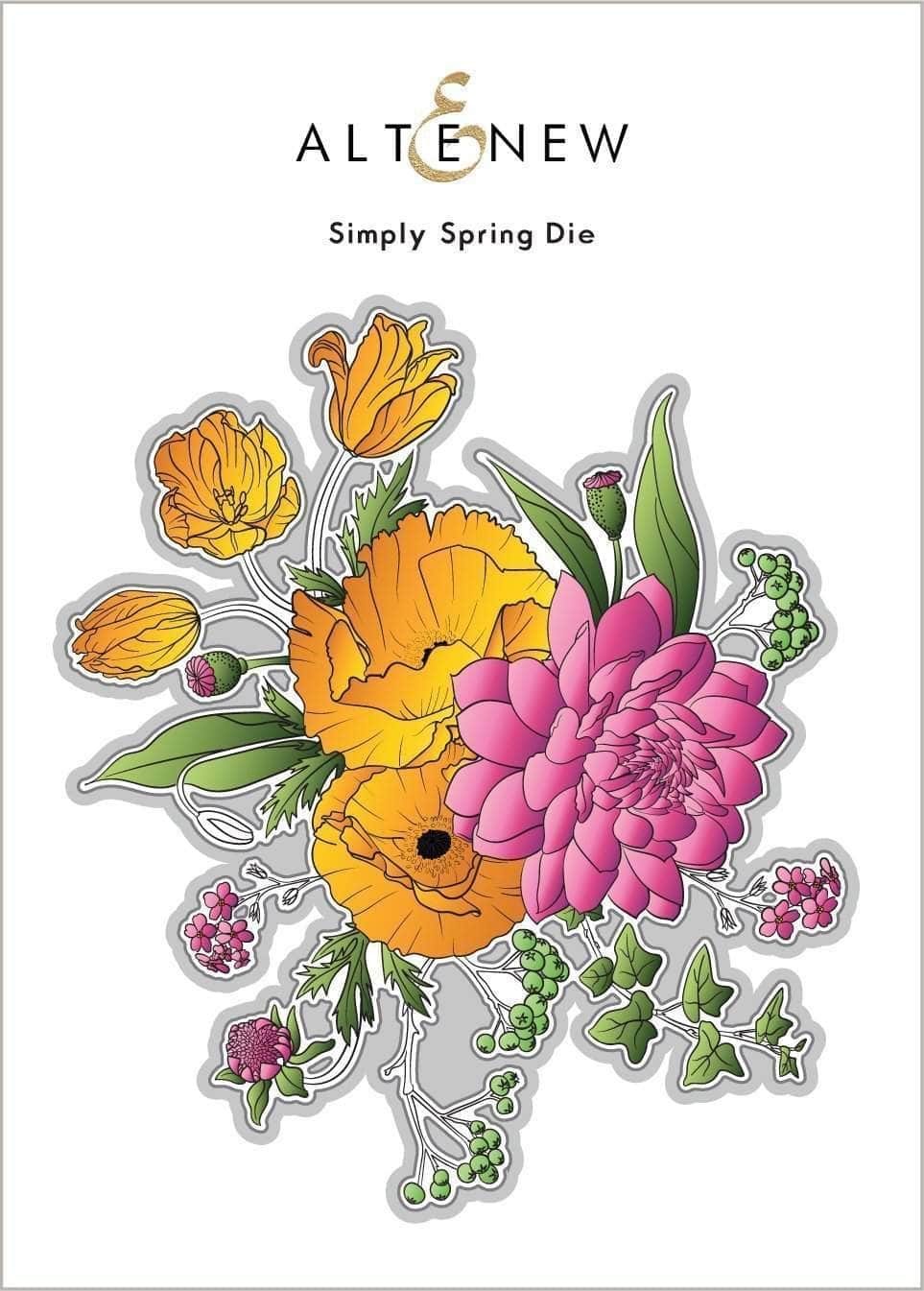 Altenew Stamp & Die Bundle Simply Spring