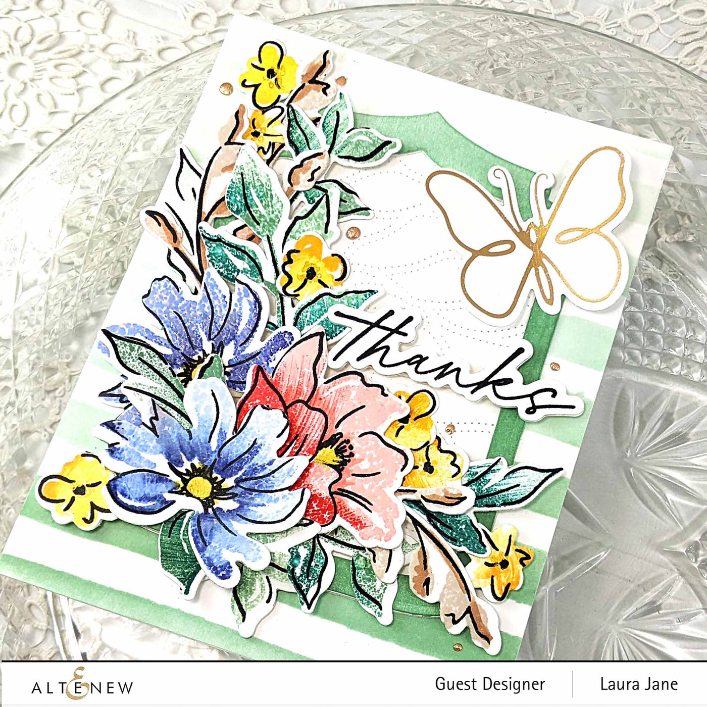 Altenew Stamp & Die Bundle Sketched Florals