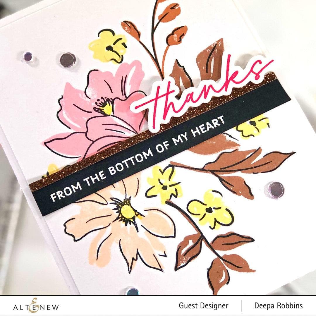 Altenew Stamp & Die Bundle Sketched Florals