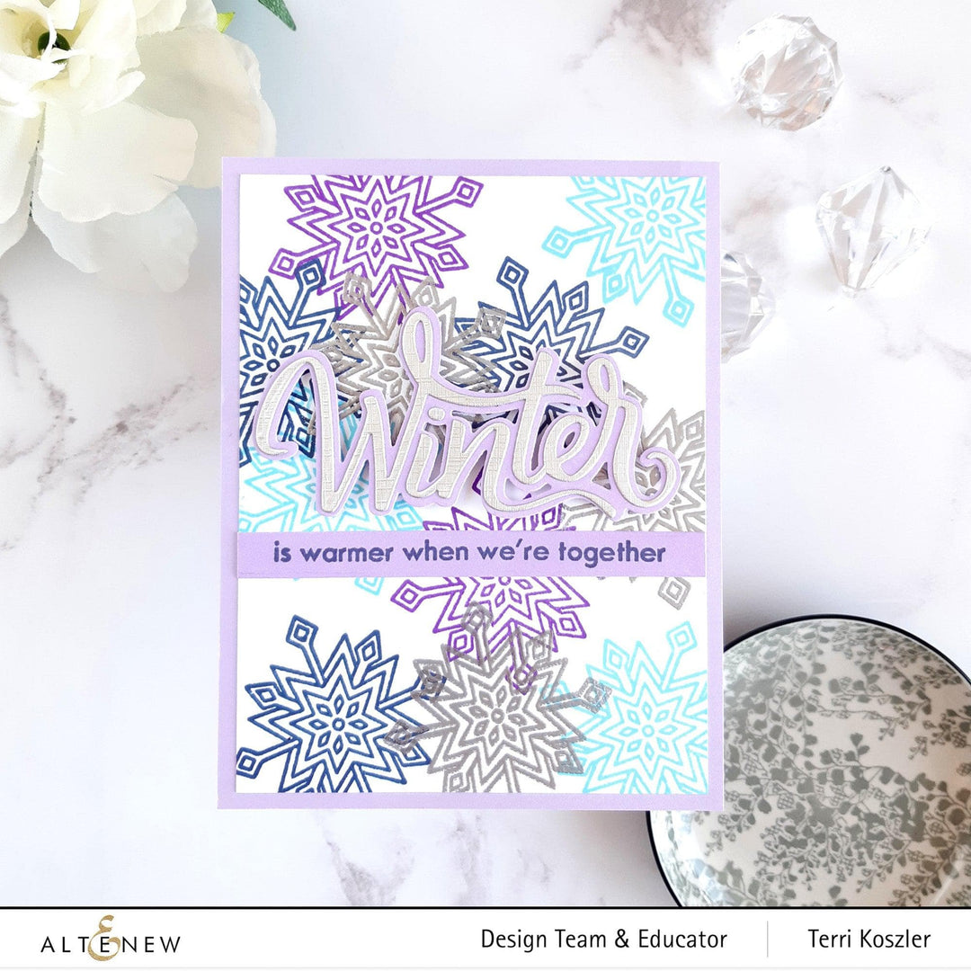 Altenew Stamp & Die Bundle Sparkly Snowflake Stamp & Die Bundle