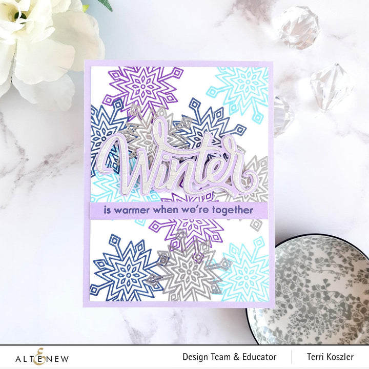 Altenew Stamp & Die Bundle Sparkly Snowflake Stamp & Die Bundle