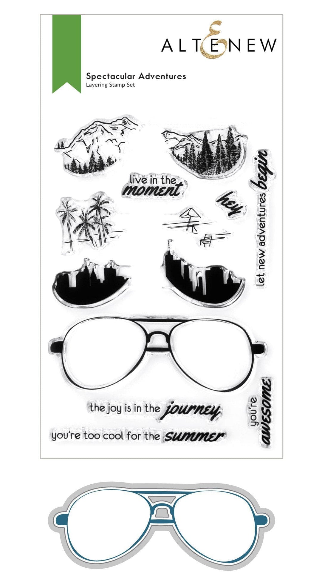 Altenew | Card Making, Scrapbooking & Paper-Crafting Supplies! Stamp & Die Bundle Spectacular Adventures Stamp & Die Bundle