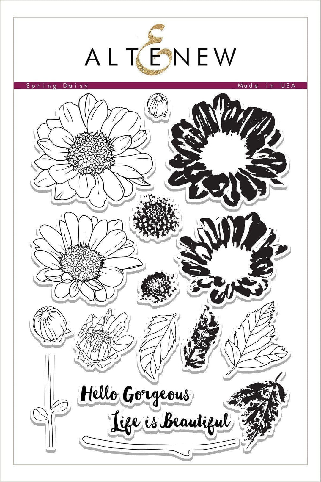 Altenew Stamp & Die Bundle Spring Daisy Stamp & Die Bundle