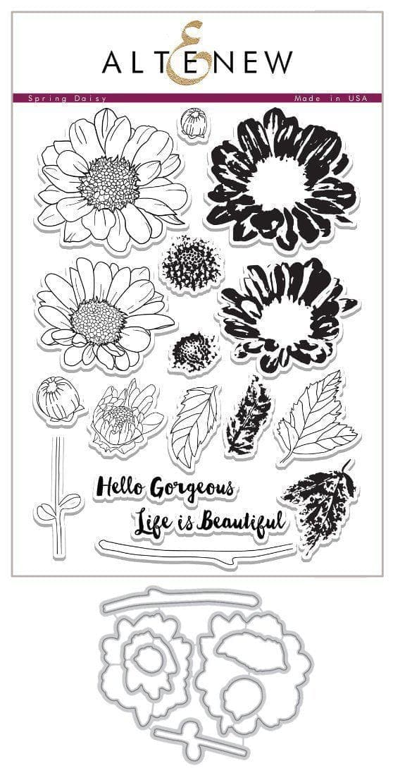 Altenew Stamp & Die Bundle Spring Daisy Stamp & Die Bundle