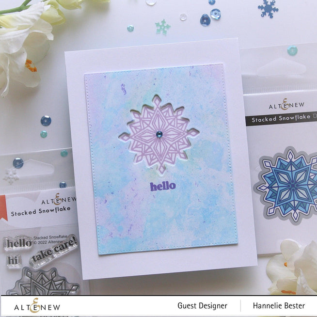Altenew Stamp & Die Bundle Stacked Snowflake Stamp & Die Bundle