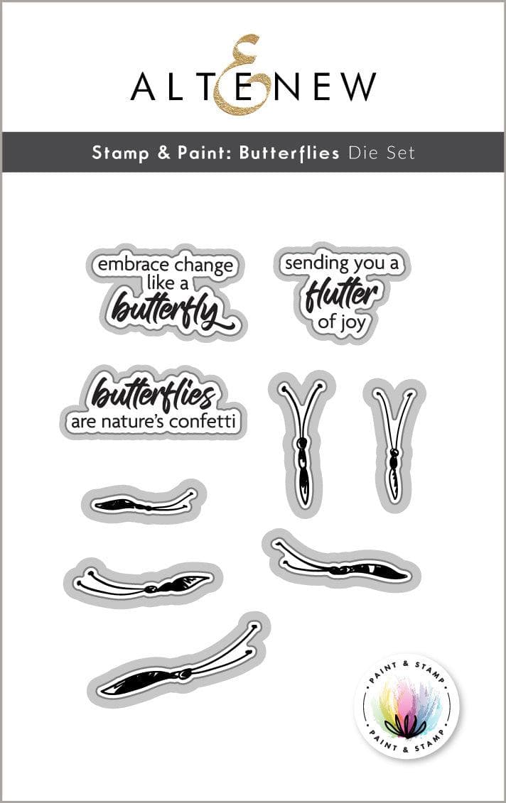 Stamp & Paint Butterflies