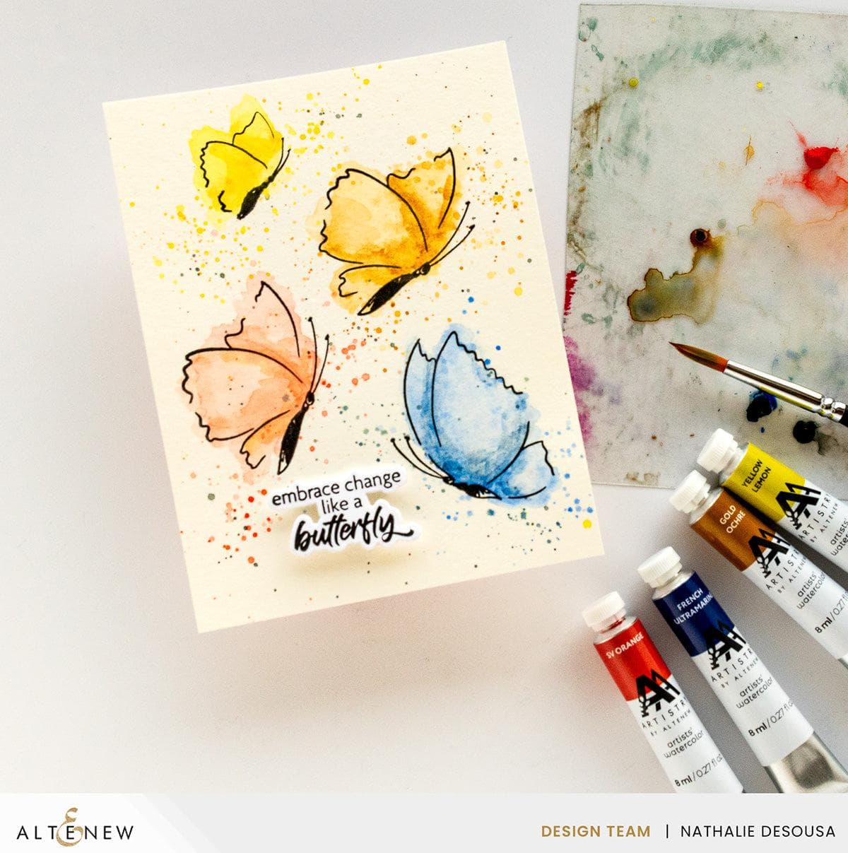 Stamp & Paint Butterflies