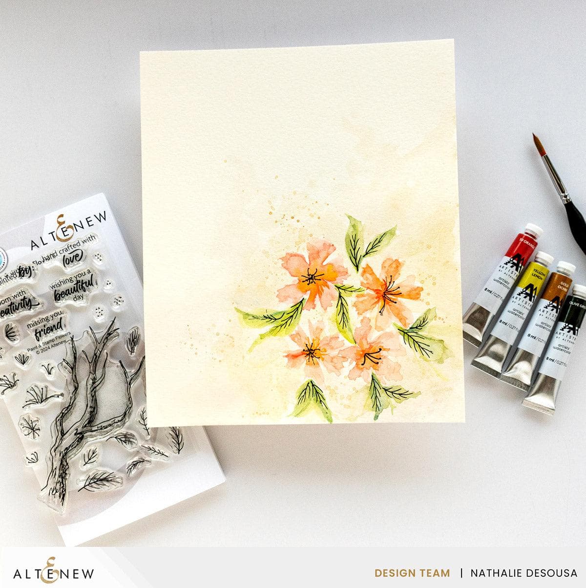 Stamp & Paint Flowers
