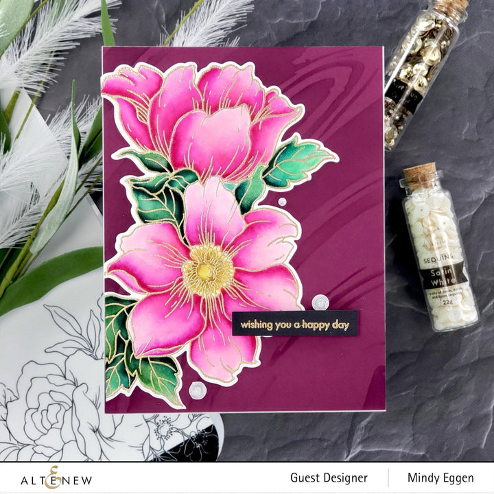 Altenew Stamp & Die Bundle Statement Flowers Stamp & Die Bundle