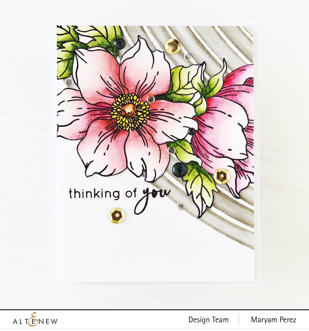Altenew Stamp & Die Bundle Statement Flowers Stamp & Die Bundle