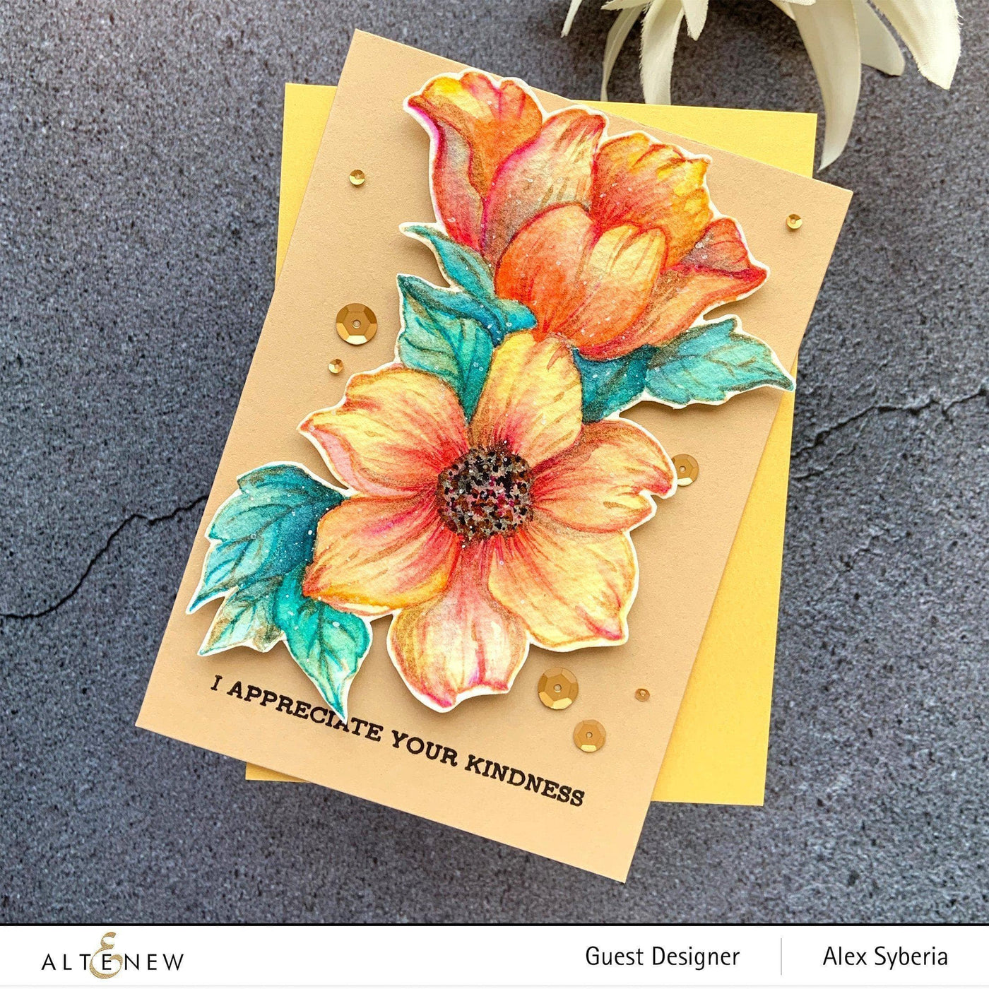 Altenew Stamp & Die Bundle Statement Flowers Stamp & Die Bundle