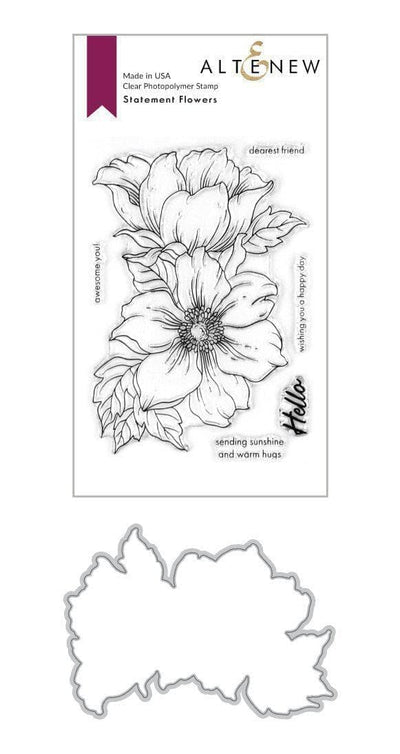 Flower Background Clear Stamps Leaves Rubber Stamps Wishing Words