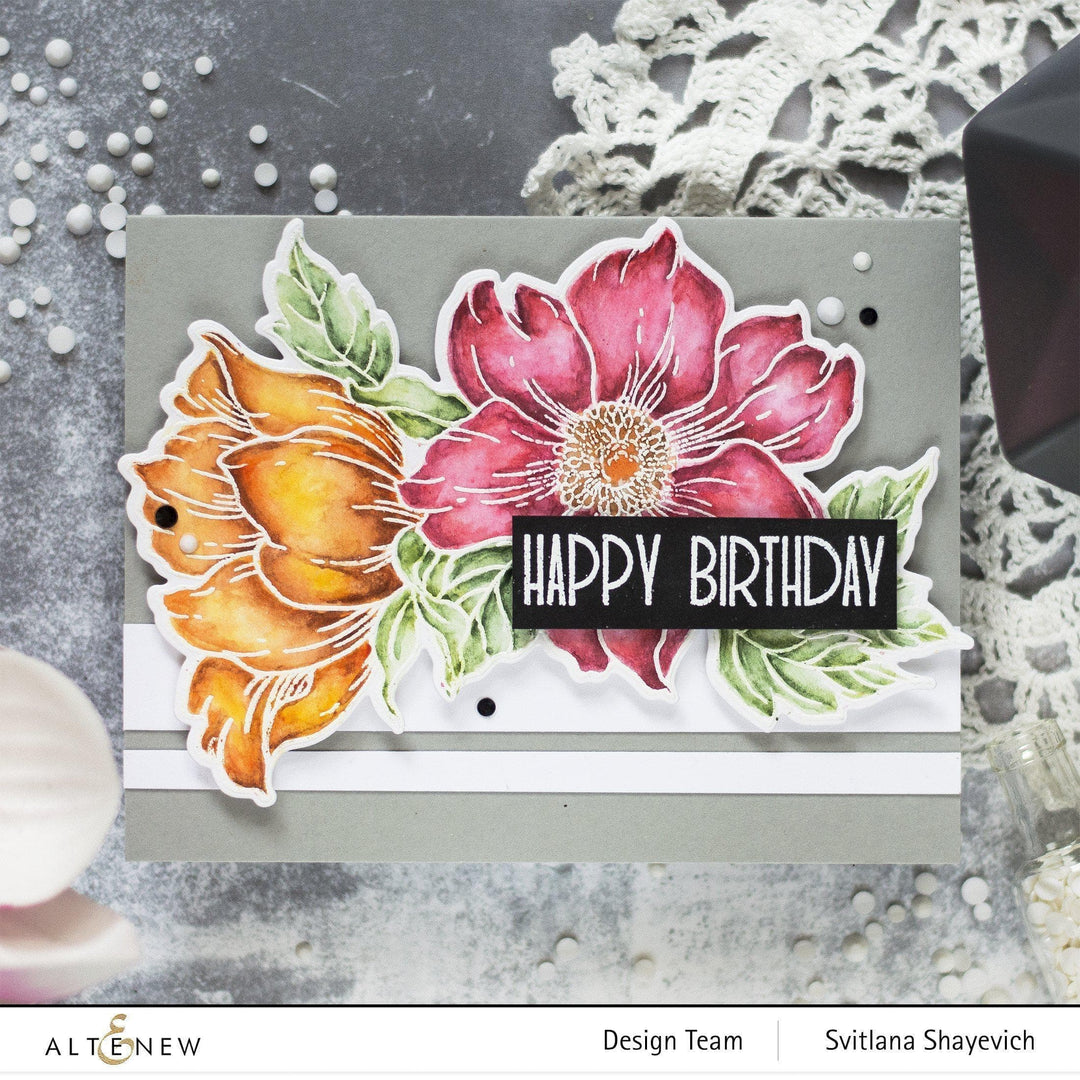 Altenew Stamp & Die Bundle Statement Flowers Stamp & Die Bundle
