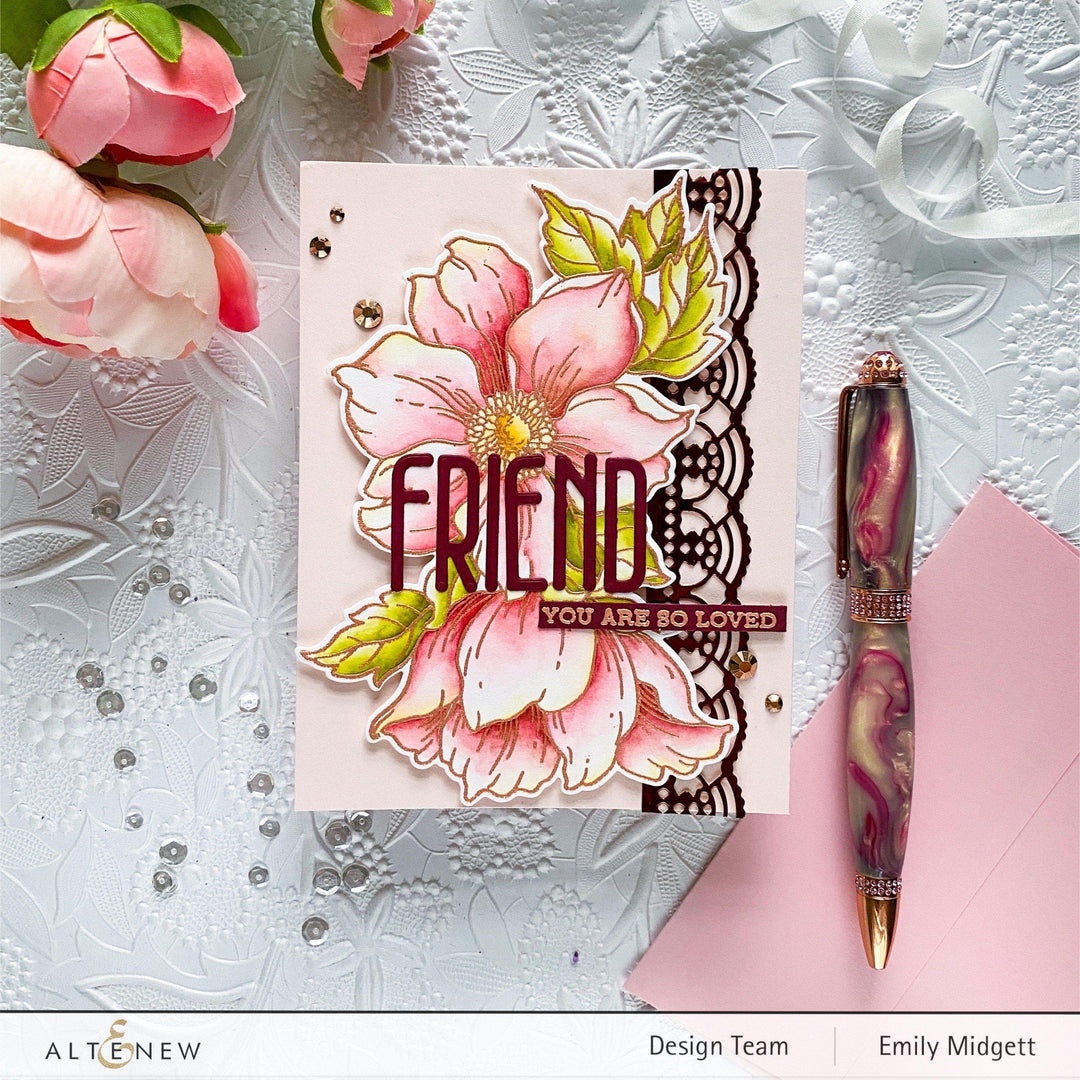 Altenew Stamp & Die Bundle Statement Flowers Stamp & Die Bundle