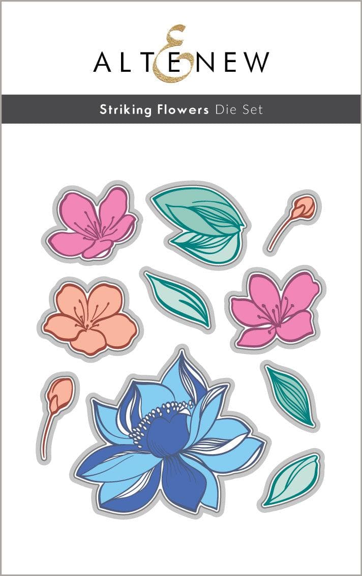 Altenew Stamp & Die Bundle Striking Flowers