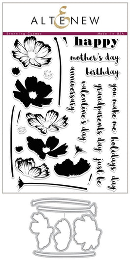 Altenew Stamp & Die Bundle Stunning Cosmos Stamp & Die Bundle