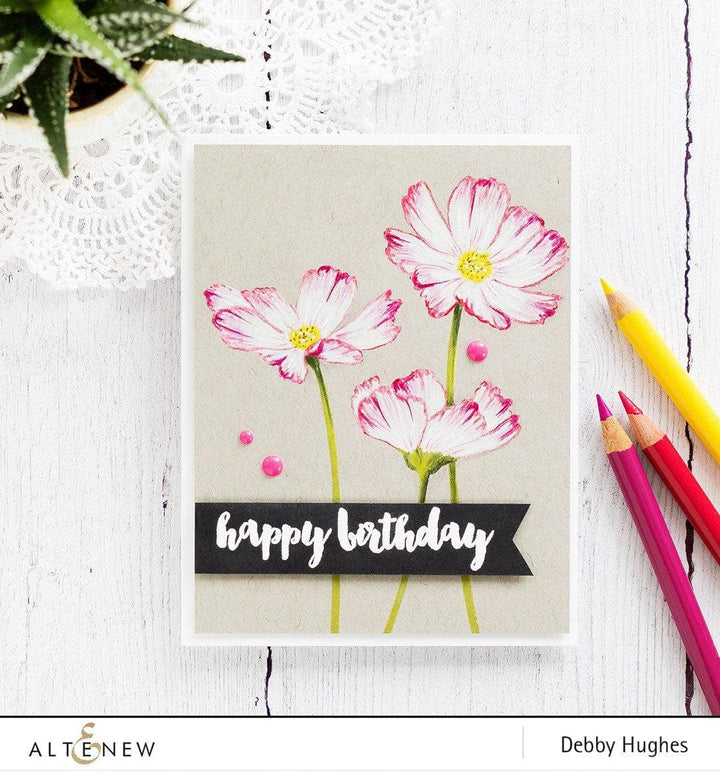 Altenew Stamp & Die Bundle Stunning Cosmos Stamp & Die Bundle