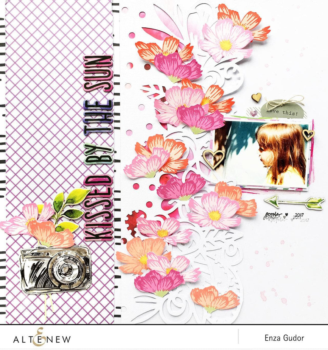 Altenew Stamp & Die Bundle Stunning Cosmos Stamp & Die Bundle