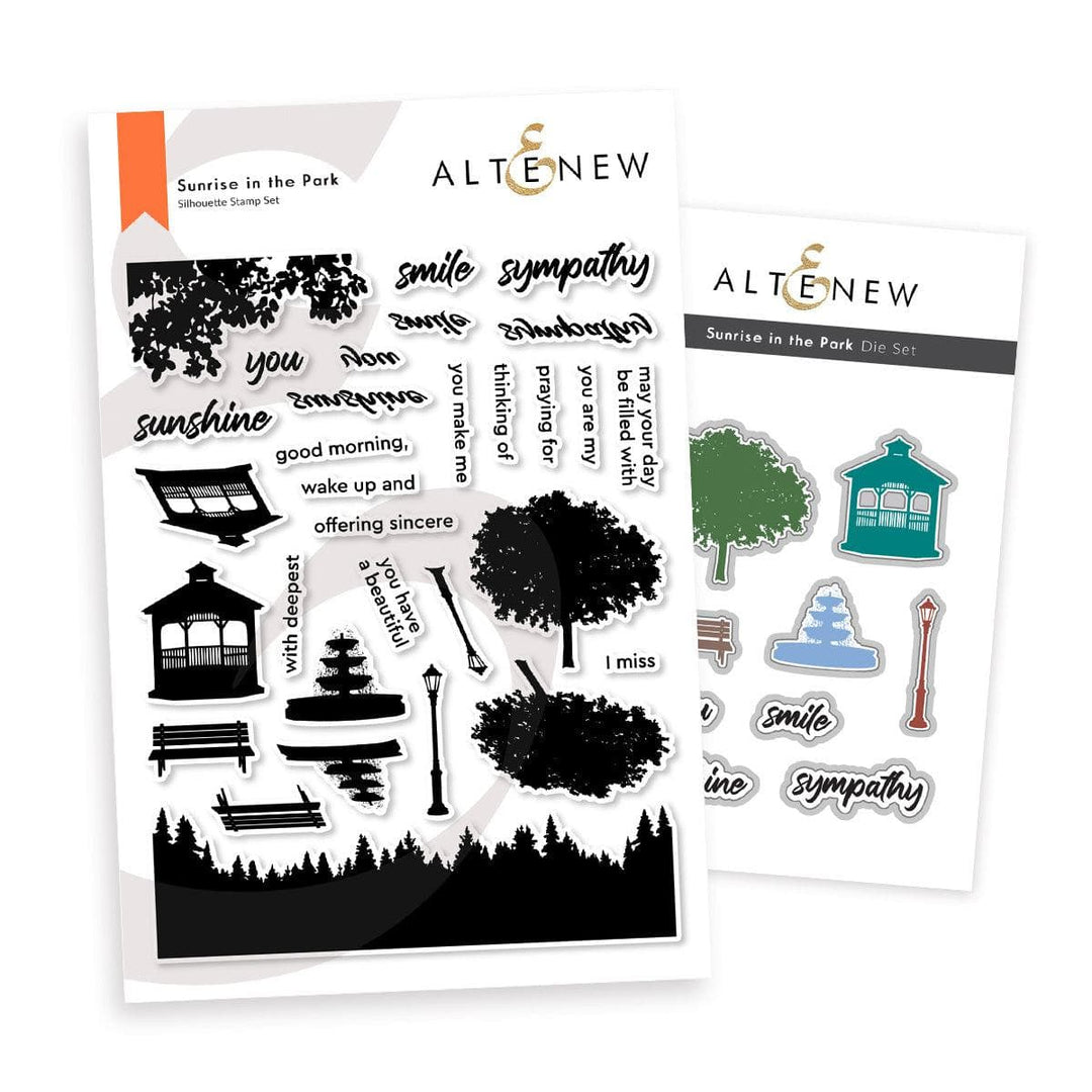 Altenew Stamp & Die Bundle Sunrise In The Park