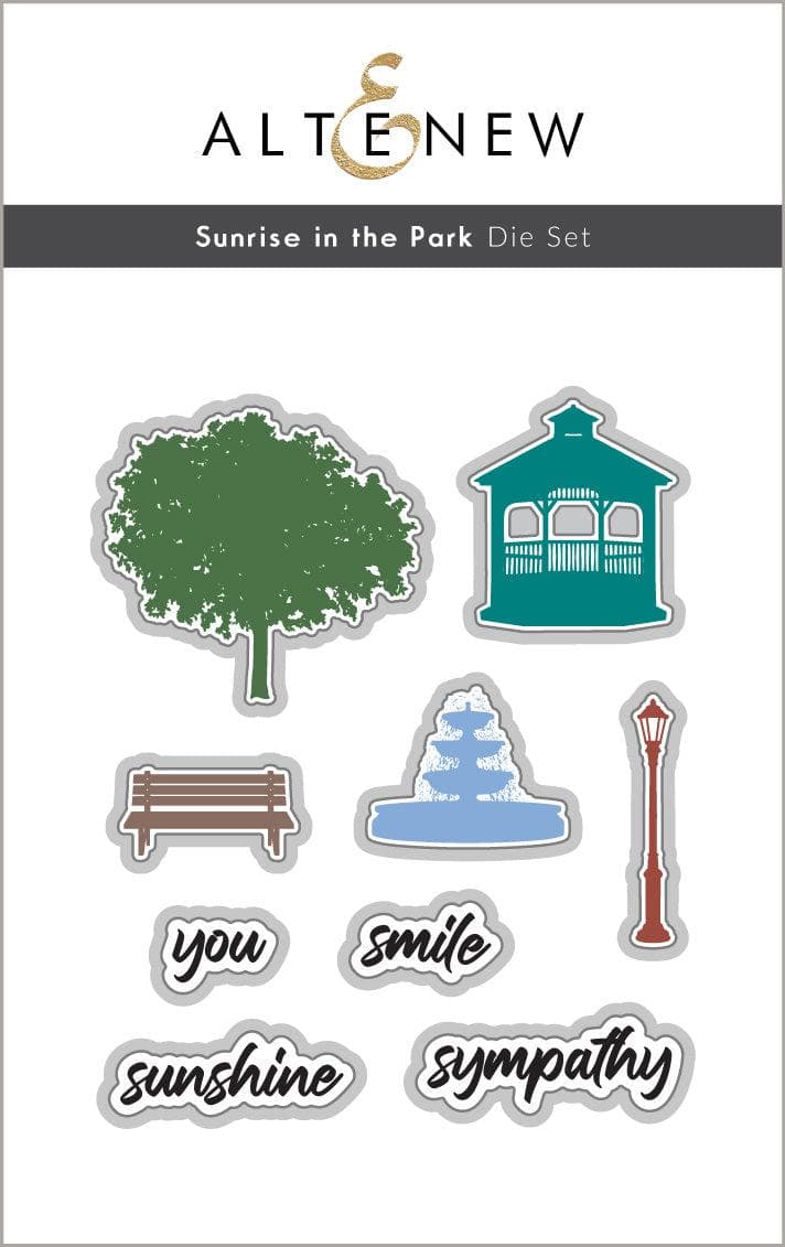 Altenew Stamp & Die Bundle Sunrise In The Park