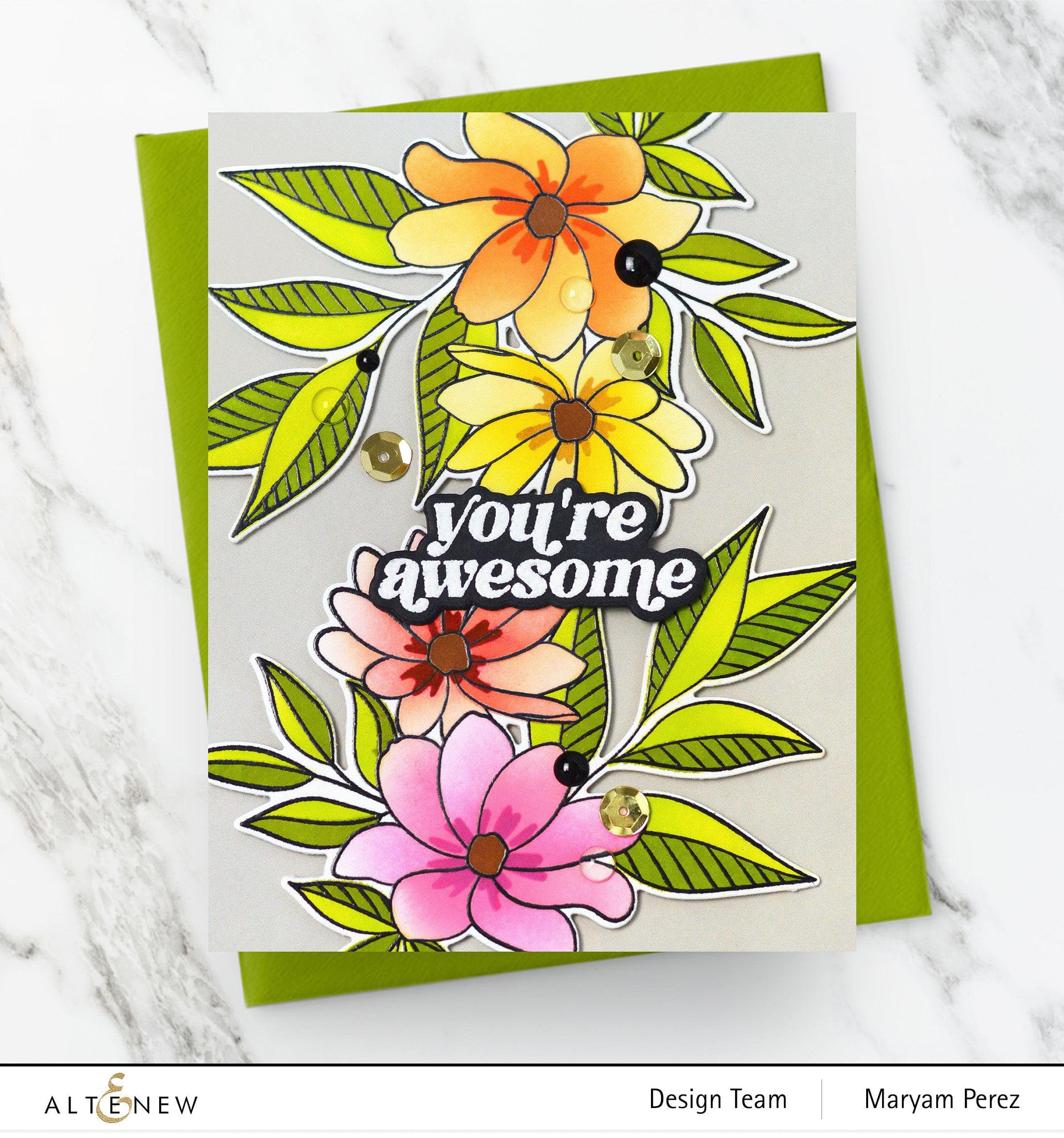 Sweet Bouquet Stamp & Die & Stencil Bundle | Altenew