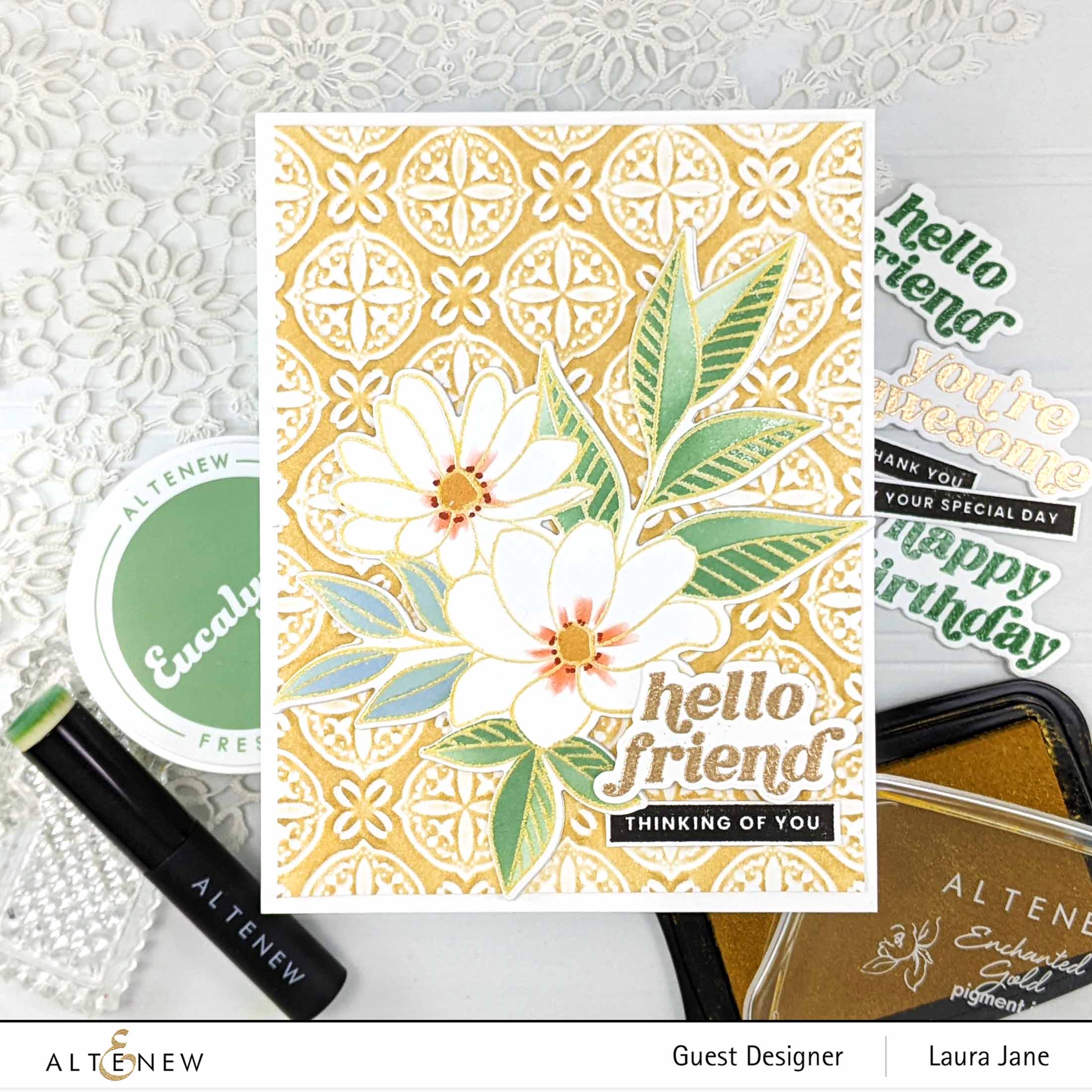Sweet Bouquet Stamp & Die & Stencil Bundle | Altenew