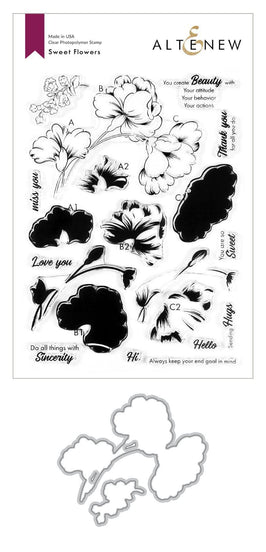 Altenew Stamp & Die Bundle Sweet Flowers Stamp & Die Bundle