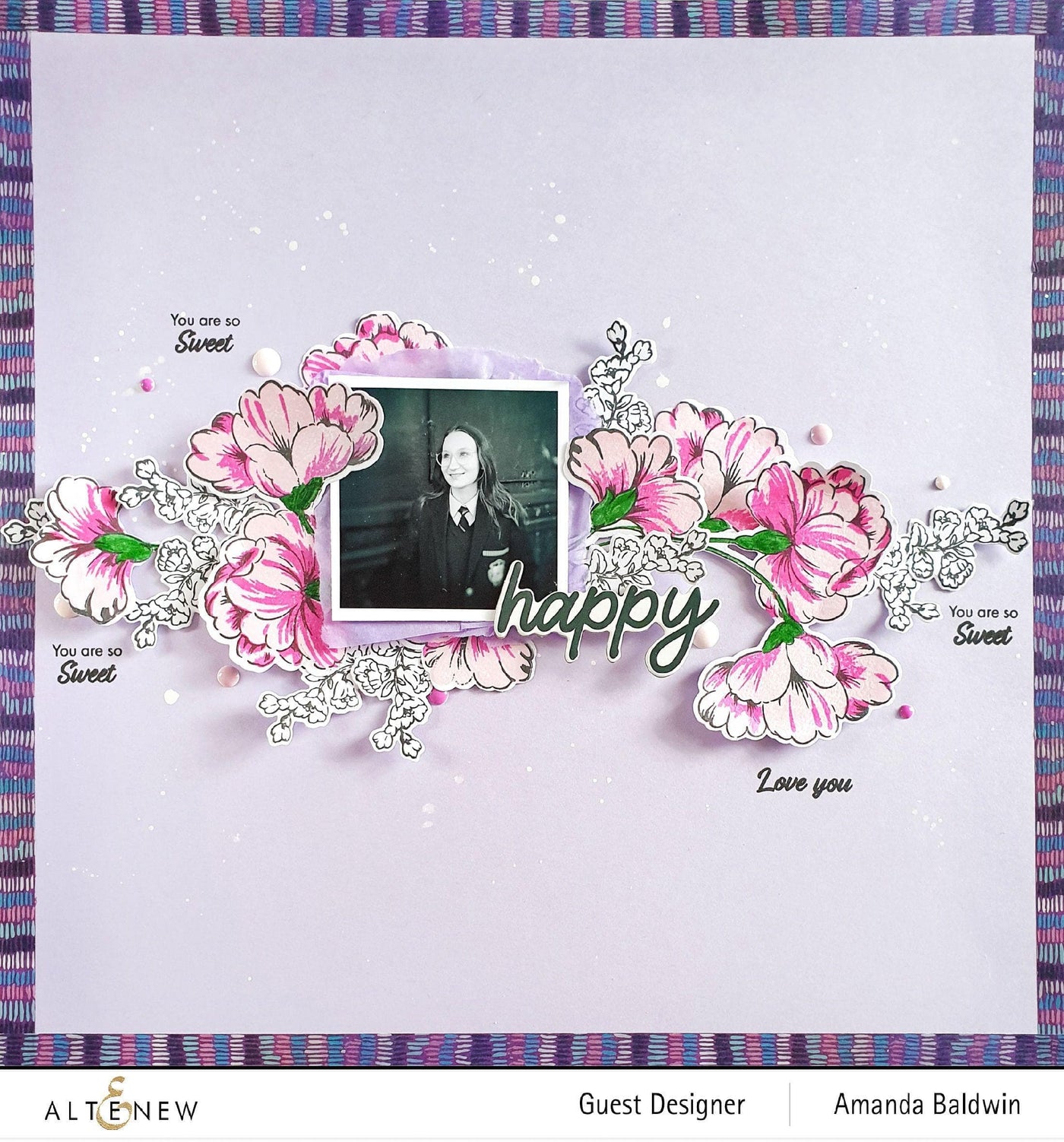 Altenew Stamp & Die Bundle Sweet Flowers Stamp & Die Bundle