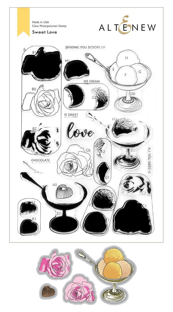 Altenew Stamp & Die Bundle Sweet Love Stamp & Die Bundle