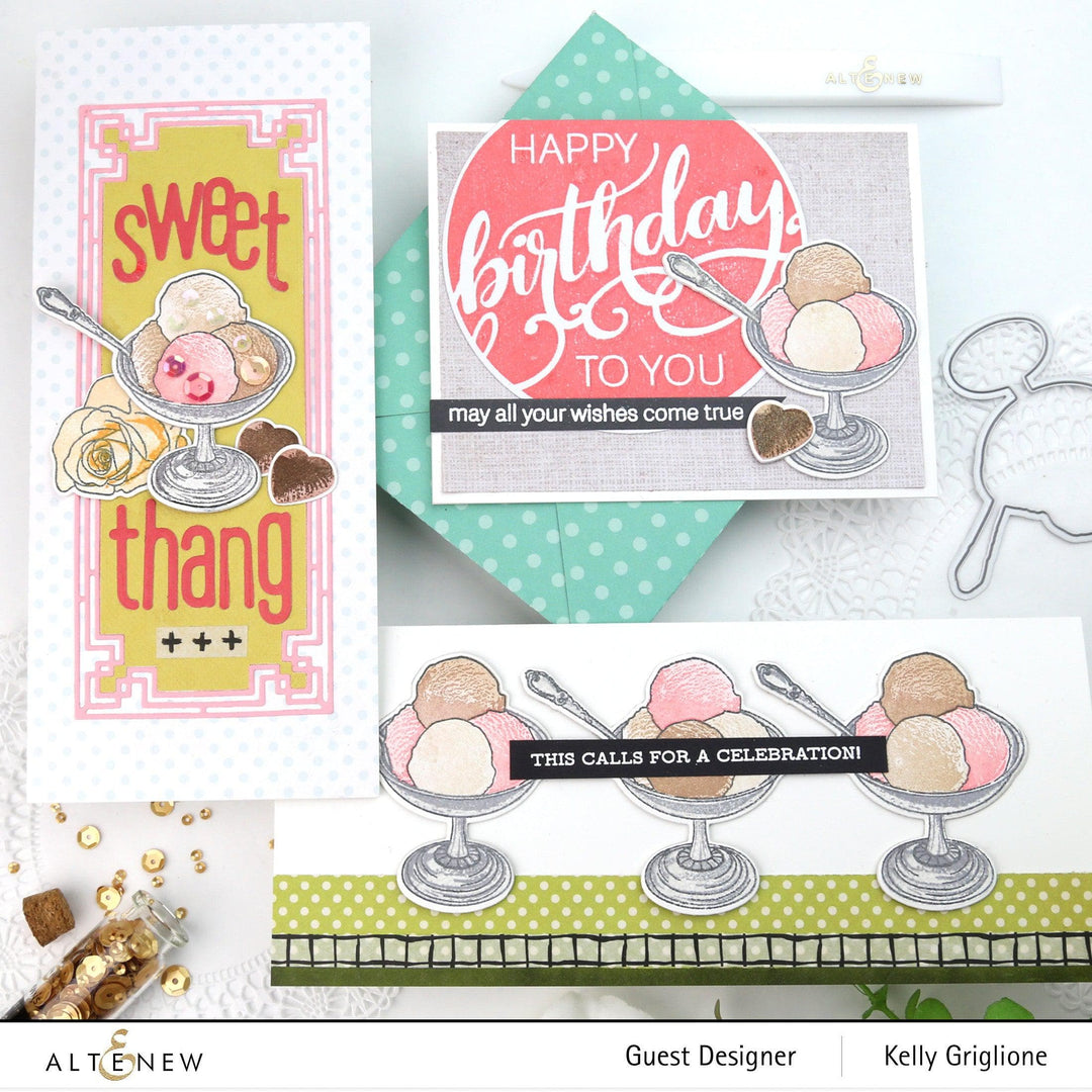 Altenew Stamp & Die Bundle Sweet Love
