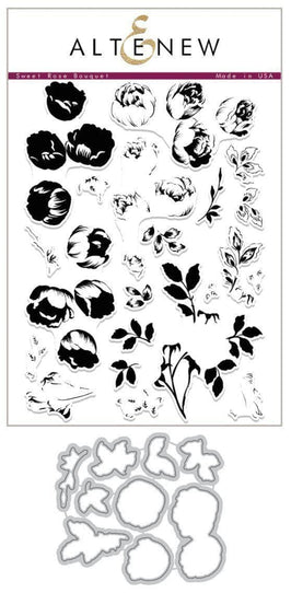 Altenew Stamp & Die Bundle Sweet Rose Bouquet Stamp & Die Bundle