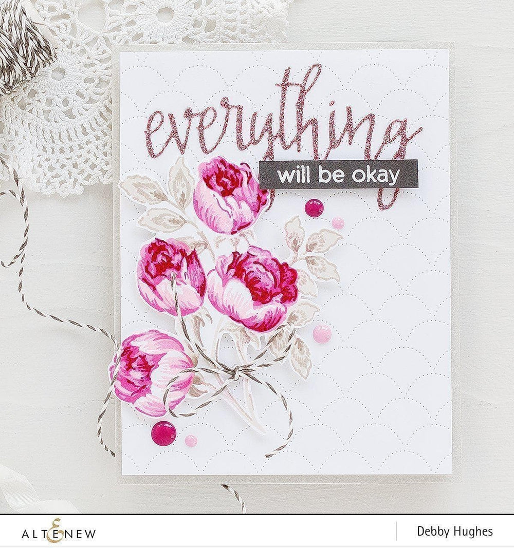 Altenew Stamp & Die Bundle Sweet Rose Bouquet Stamp & Die Bundle