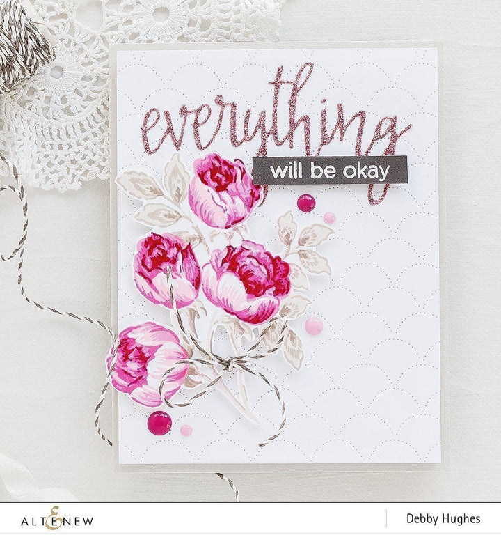 Altenew Stamp & Die Bundle Sweet Rose Bouquet Stamp & Die Bundle