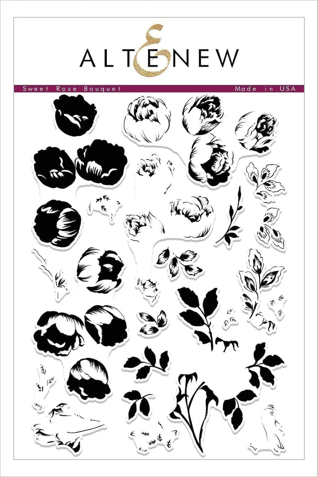 Altenew Stamp & Die Bundle Sweet Rose Bouquet Stamp & Die Bundle