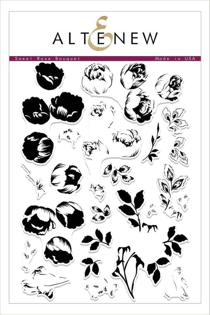 Altenew Stamp & Die Bundle Sweet Rose Bouquet Stamp & Die Bundle