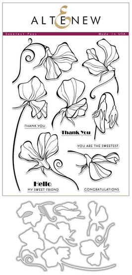 Altenew Stamp & Die Bundle Sweetest Peas Stamp & Die Bundle