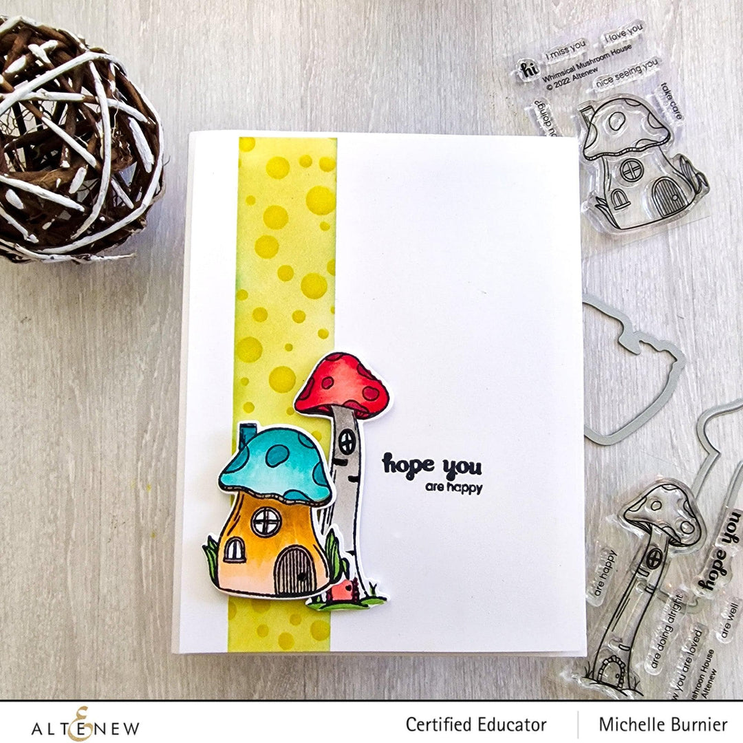 Altenew Stamp & Die Bundle Tall Mushroom House Stamp & Die Bundle
