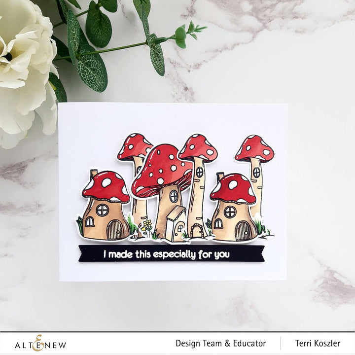 Altenew Stamp & Die Bundle Tall Mushroom House Stamp & Die Bundle