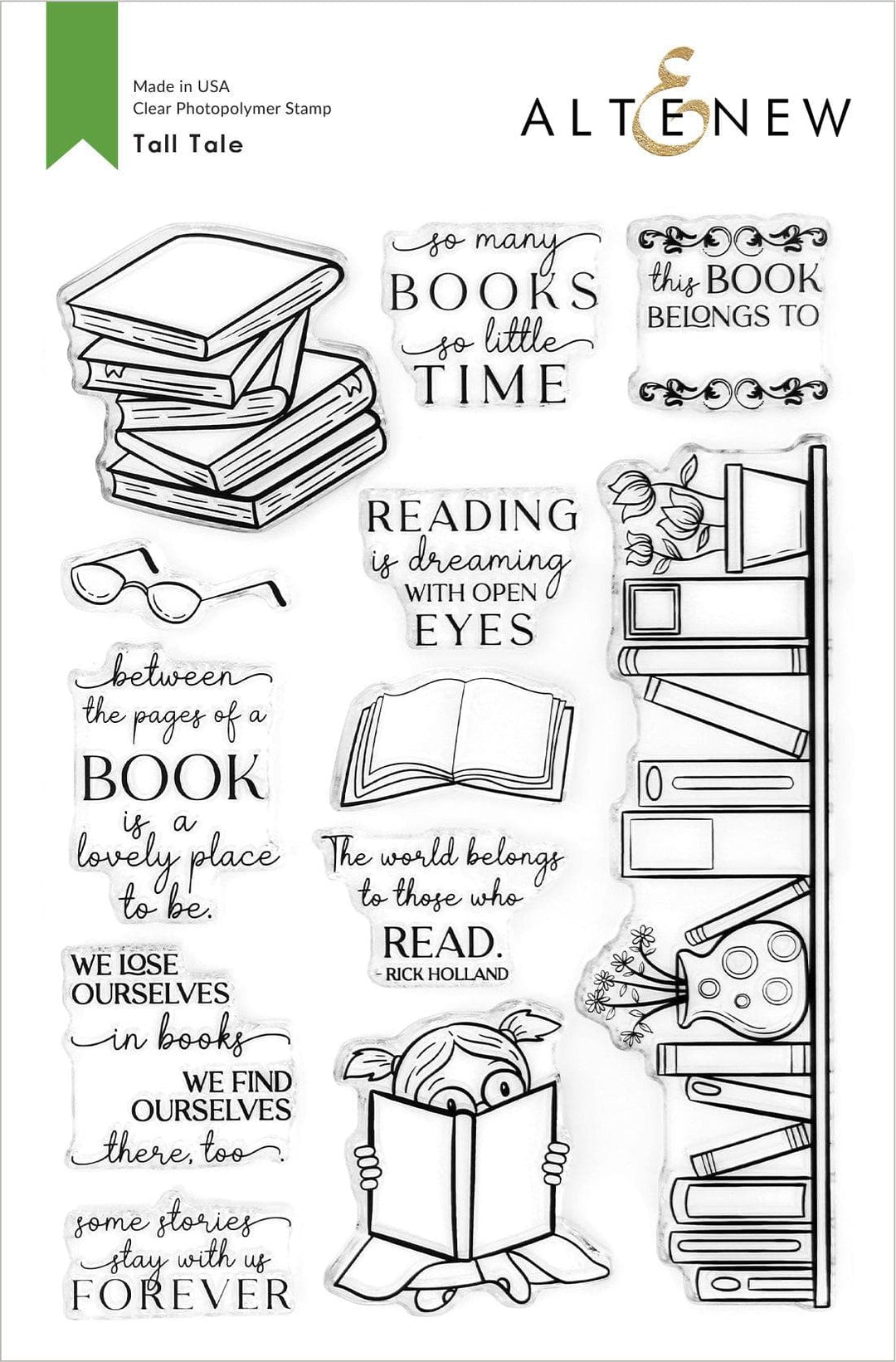 Altenew Stamp & Die Bundle Tall Tale Stamp & Die Bundle